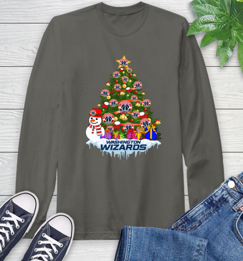 Washington Wizards Merry Christmas NBA Basketball Sports Long Sleeve T-Shirt 8