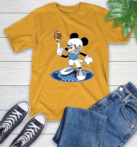 NFL Football Tennessee Titans Cheerful Mickey Disney Shirt T-Shirt 3