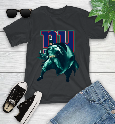 NFL Batman Football Sports New York Giants Youth T-Shirt 2