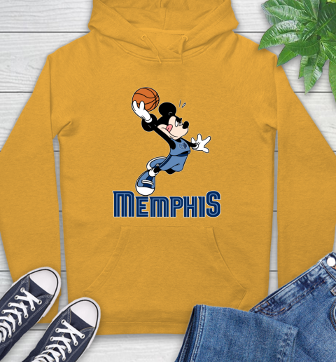 NBA Basketball Memphis Grizzlies Cheerful Mickey Mouse Shirt Hoodie 3