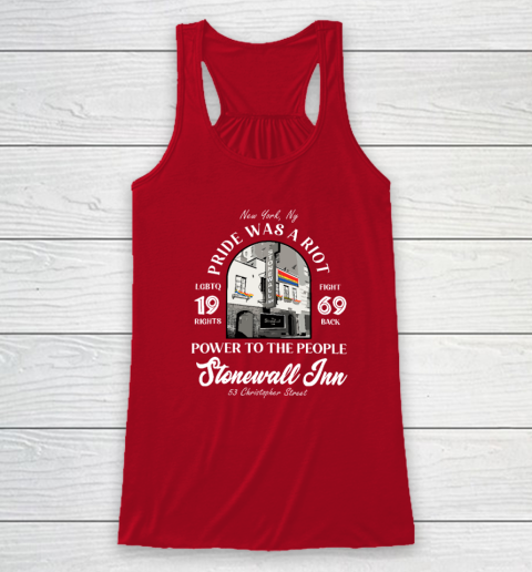 Stonewall Inn LGBTQ History Pride Was A Riot Gay Pride Month Racerback Tank 3