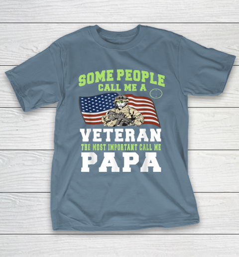 Grandpa Funny Gift Apparel  Men Grandpa Veteran The Important Call Me Pap T-Shirt 16