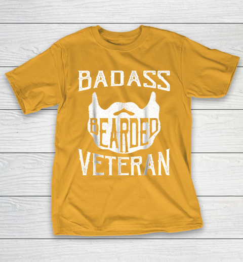 Grandpa Funny Gift Apparel  Badass Bearded Uncle Grandpa Dad Veterans Day T-Shirt 2
