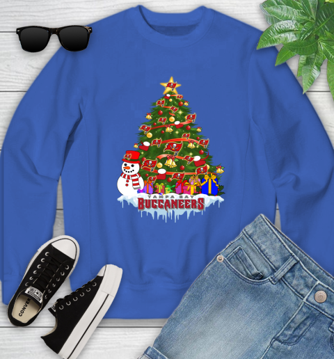 Tampa Bay Buccaneers Merry Christmas NFL Football Sports Youth Sweatshirt 8