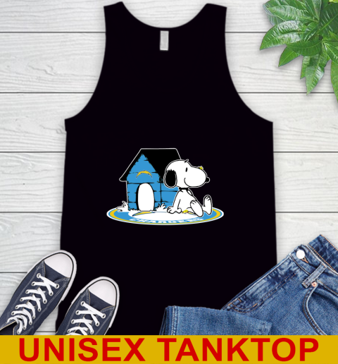 NFL Football Los Angeles Chargers Snoopy The Peanuts Movie Shirt Tank Top 2
