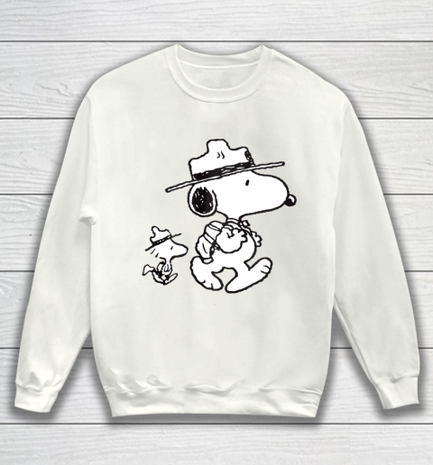 Funny Snoopy Woodstock Camping Sweatshirt