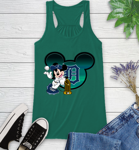 MLB Detroit Tigers The Commissioner's Trophy Mickey Mouse Disney Racerback Tank 7