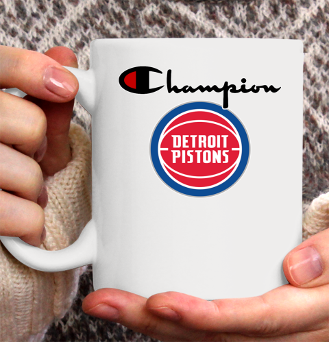 NBA Basketball Detroit Pistons Champion Shirt Ceramic Mug 11oz