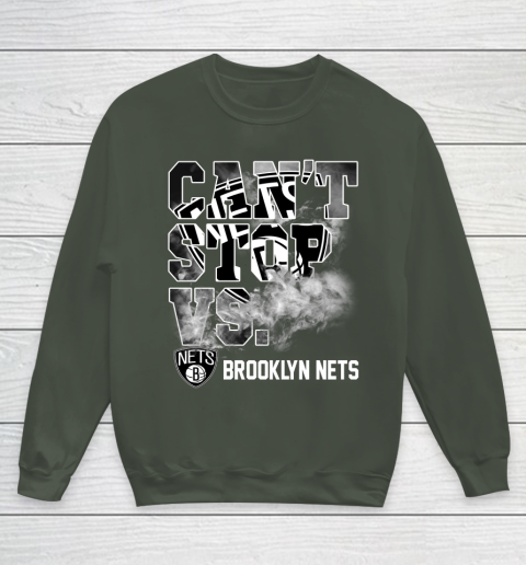 NBA Brooklyn Nets Basketball Can't Stop Vs Youth Sweatshirt 8