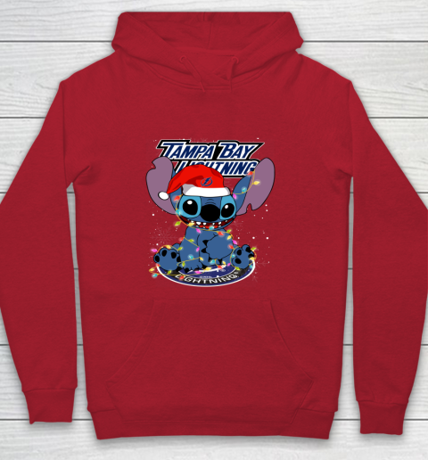 Tampa Bay Lightning NHL Hockey noel stitch Christmas Youth Hoodie 6