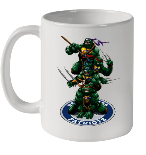 NFL Football New England Patriots Teenage Mutant Ninja Turtles Shirt Ceramic Mug 11oz