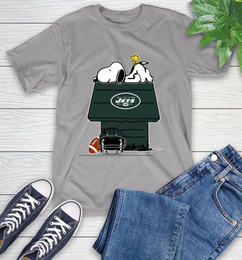 New York Jets NFL Football Snoopy Woodstock The Peanuts Movie T-Shirt 6