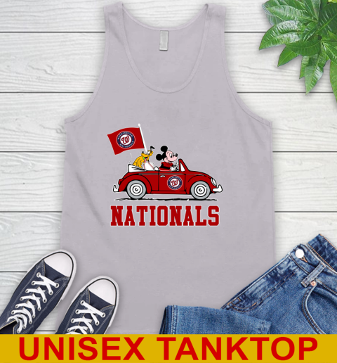 MLB Baseball Washington Nationals Pluto Mickey Driving Disney Shirt Tank Top 4