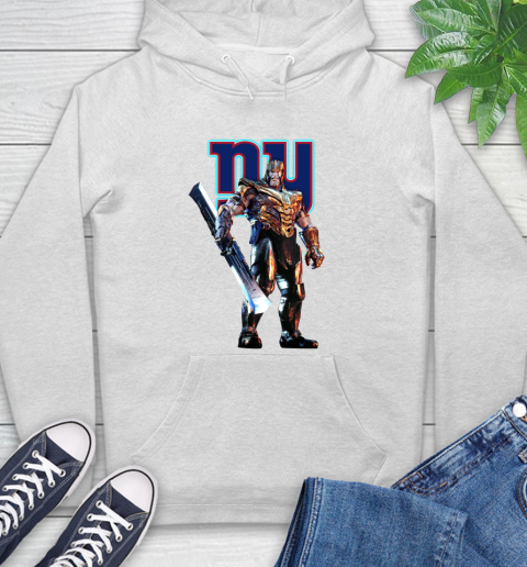 NFL Thanos Gauntlet Avengers Endgame Football New York Giants Hoodie