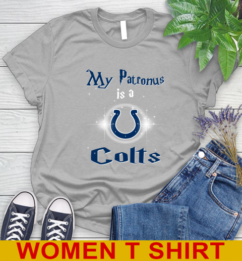 NFL Football Harry Potter My Patronus Is A Indianapolis Colts Women's T-Shirt 5