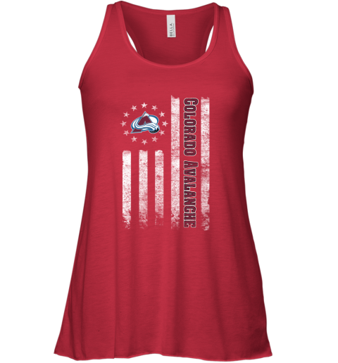 NHL American Flag Hockey Sports Colorado Avalanche Racerback Tank 3