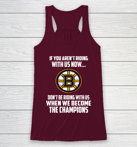 NHL Boston Bruins Hockey We Become The Champions Racerback Tank 2