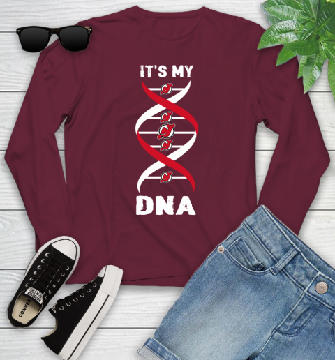 New Jersey Devils NHL Hockey It's My DNA Sports Youth Long Sleeve 6