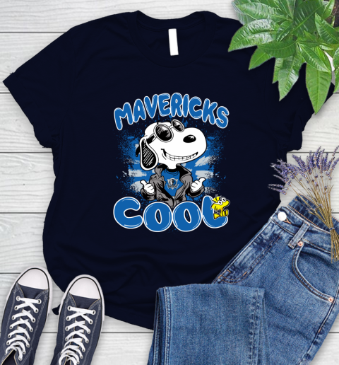 NBA Basketball Dallas Mavericks Cool Snoopy Shirt Women's T-Shirt 2