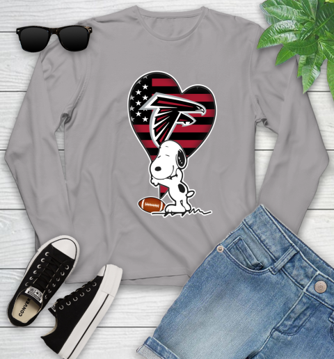 Atlanta Falcons NFL Football The Peanuts Movie Adorable Snoopy Youth Long Sleeve 5