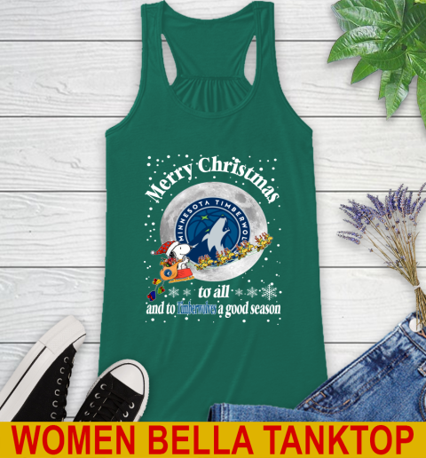 Minnesota Timberwolves Merry Christmas To All And To Timberwolves A Good Season NBA Basketball Sports Racerback Tank 5