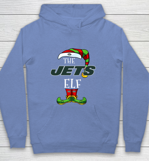 New York Jets Christmas ELF Funny NFL Youth Hoodie 8