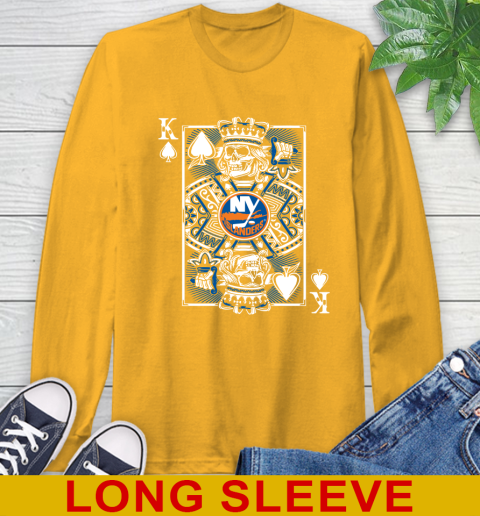 New York Islanders NHL Hockey The King Of Spades Death Cards Shirt Long Sleeve T-Shirt 2