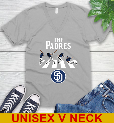 MLB Baseball San Diego Padres The Beatles Rock Band Shirt V-Neck T-Shirt 3