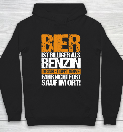 Beer Lover Funny Shirt Beer Cheaper Than Gasoline Drinking Alcohol Drinking Party Saying Hoodie