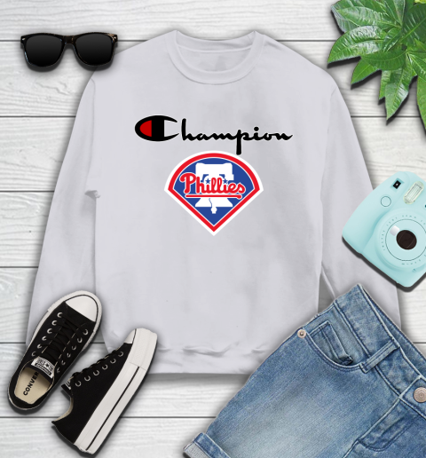 MLB Baseball Philadelphia Phillies Champion Shirt Youth Sweatshirt 2
