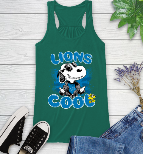NFL Football Detroit Lions Cool Snoopy Shirt Racerback Tank 4