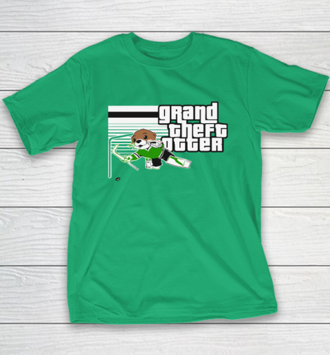 Jake Oettinger Grand Theft Otter Dallas Hockey Youth T-Shirt