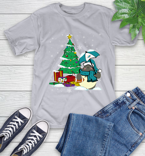 Miami Dolphins NFL Football Cute Tonari No Totoro Christmas Sports T-Shirt 6