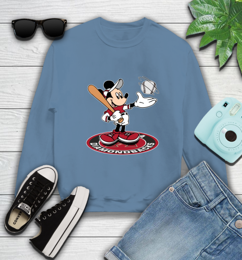 MLB Baseball Arizona Diamondbacks Cheerful Mickey Disney Shirt Sweatshirt 8