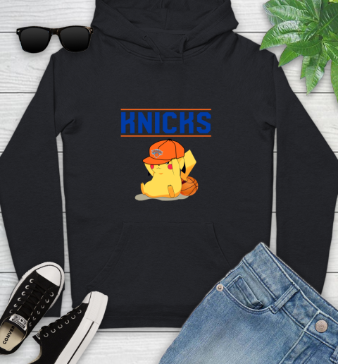 NBA Pikachu Basketball Sports New York Knicks Youth Hoodie 2
