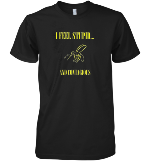 Nirvana Lyrics I Feel Stupid And Contagious Premium Men's T-Shirt