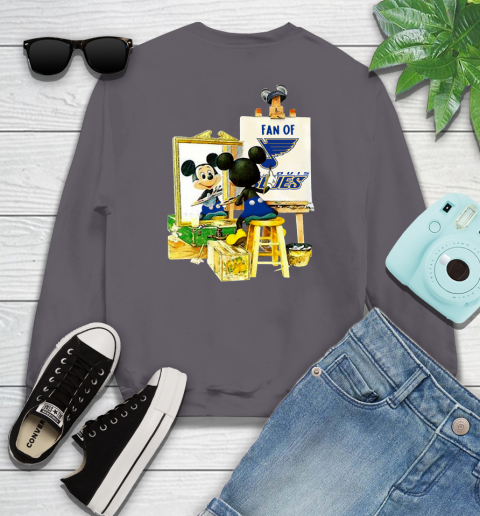 NHL Hockey St.Louis Blues Mickey Drawing Shirt 109
