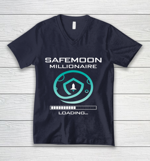 Funny Safemoon Millionaire Crypto V-Neck T-Shirt 2