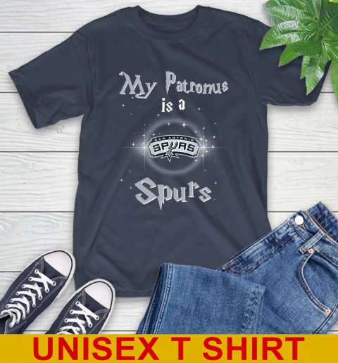 NBA Basketball Harry Potter My Patronus Is A San Antonio Spurs T-Shirt 3