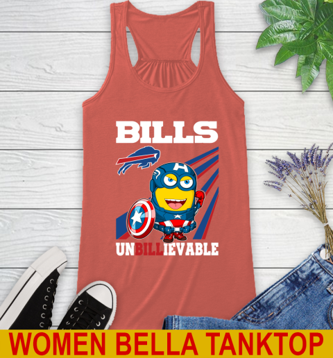 NFL Football Buffalo Bills Captain America Marvel Avengers Minion Shirt Racerback Tank 3