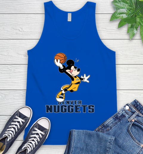 NBA Basketball Denver Nuggets Cheerful Mickey Mouse Shirt Tank Top 5
