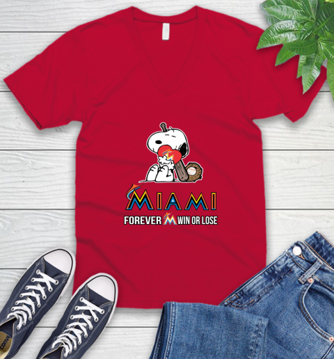 MLB The Peanuts Movie Snoopy Forever Win Or Lose Baseball Miami Marlins 55
