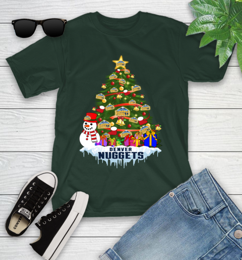 Denver Nuggets Merry Christmas NBA Basketball Sports Youth T-Shirt 5