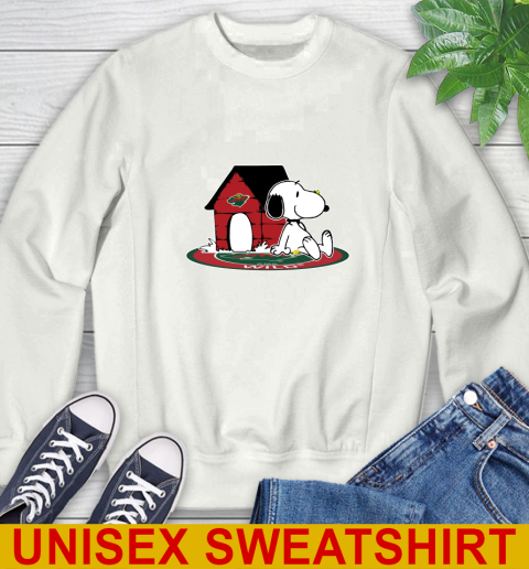 NHL Hockey Minnesota Wild Snoopy The Peanuts Movie Shirt Sweatshirt