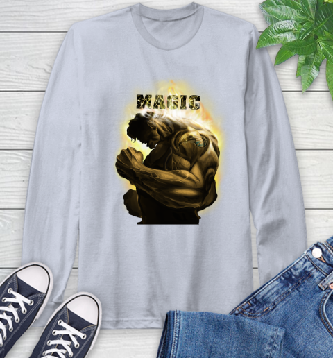 Orlando Magic NBA Basketball Hulk Marvel Avengers Sports Long Sleeve T-Shirt 6