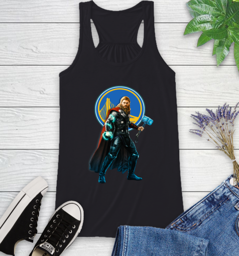 NBA Thor Avengers Endgame Basketball Golden State Warriors Racerback Tank 2