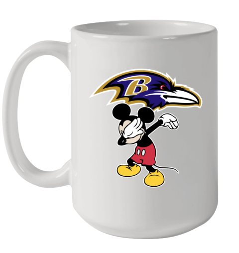 Baltimore Ravens NFL Football Dabbing Mickey Disney Sports Ceramic Mug 15oz