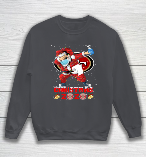 San Francisco 49ers Funny Santa Claus Dabbing Christmas 2020 NFL Sweatshirt 4