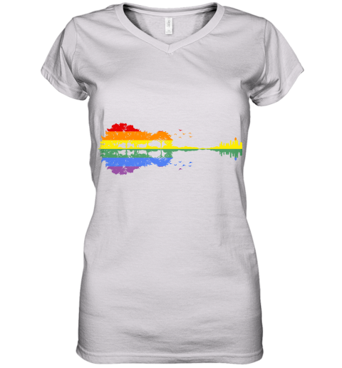 Guitare Nature Classique Women's V-Neck T-Shirt