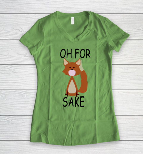 Oh For Fox Sake Women's V-Neck T-Shirt 3